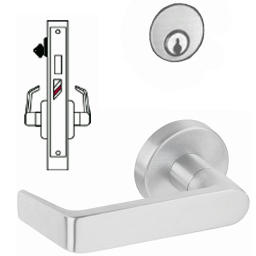 CalRoyal NM8465 SS closet mortise lock, heavy duty